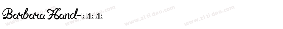 Barbara Hand字体转换